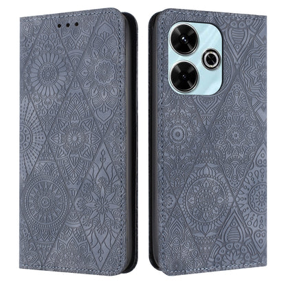 Ethnic Embossed Adsorption Leather Phone Case, For Xiaomi Redmi 13 4G, For Xiaomi Redmi Note 13 5G, For Xiaomi Redmi 13C, For Xiaomi Redmi Note 13 Pro 5G