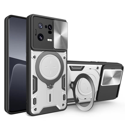 CD Texture Sliding Camshield Magnetic Holder Phone Case, For Xiaomi 13 Lite / Civi 2 5G, For Xiaomi 13 Pro, For Xiaomi 13, For Xiaomi 12T / 12T Pro