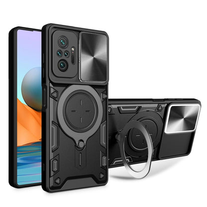 CD Texture Sliding Camshield Magnetic Holder Phone Case, For Xiaomi 11T, For Xiaomi Mi 11 Lite 4G / 5G, For Xiaomi Redmi Note 10 Pro 4G, For Xiaomi Redmi Note 9 4G