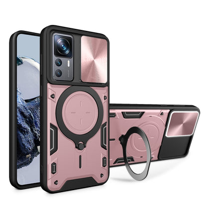CD Texture Sliding Camshield Magnetic Holder Phone Case, For Xiaomi 13 Lite / Civi 2 5G, For Xiaomi 13 Pro, For Xiaomi 13, For Xiaomi 12T / 12T Pro