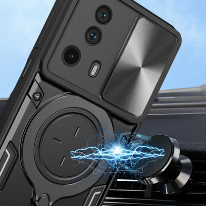 CD Texture Sliding Camshield Magnetic Holder Phone Case, For Xiaomi 13 Lite / Civi 2 5G, For Xiaomi 13 Pro, For Xiaomi 13, For Xiaomi 12T / 12T Pro