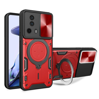 CD Texture Sliding Camshield Magnetic Holder Phone Case, For Xiaomi 13 Lite / Civi 2 5G, For Xiaomi 13 Pro, For Xiaomi 13, For Xiaomi 12T / 12T Pro