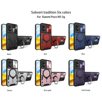CD Texture Sliding Camshield Magnetic Holder Phone Case, For Xiaomi Poco M5 5G, For Xiaomi Redmi A1 4G, For Xiaomi Redmi Note 11 Global, For Xiaomi Redmi K40S / Poco F4