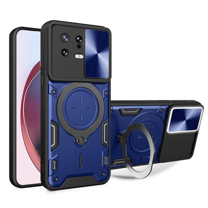CD Texture Sliding Camshield Magnetic Holder Phone Case, For Xiaomi 13 Lite / Civi 2 5G, For Xiaomi 13 Pro, For Xiaomi 13, For Xiaomi 12T / 12T Pro