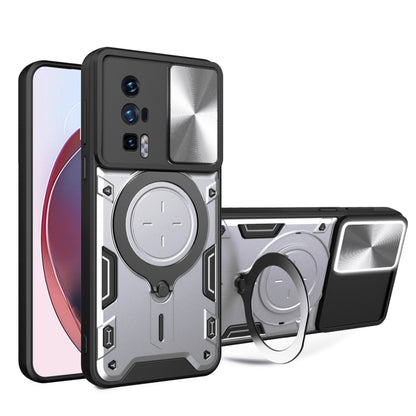CD Texture Sliding Camshield Magnetic Holder Phone Case, For Xiaomi Redmi Note 13 Pro 5G, For Xiaomi 13T / Redmi K60 Ultra, For Xiaomi Redmi Note 12 Turbo, For Xiaomi Poco F5 Pro/Redmi K60