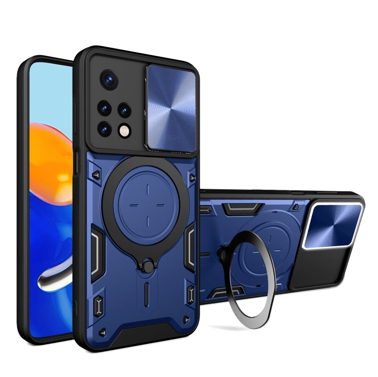CD Texture Sliding Camshield Magnetic Holder Phone Case, For Xiaomi Poco M5 5G, For Xiaomi Redmi A1 4G, For Xiaomi Redmi Note 11 Global, For Xiaomi Redmi K40S / Poco F4