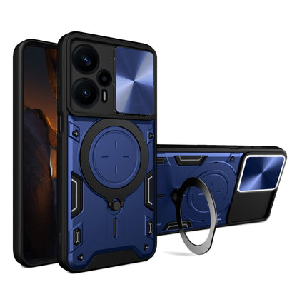 CD Texture Sliding Camshield Magnetic Holder Phone Case, For Xiaomi Redmi Note 13 Pro 5G, For Xiaomi 13T / Redmi K60 Ultra, For Xiaomi Redmi Note 12 Turbo, For Xiaomi Poco F5 Pro/Redmi K60