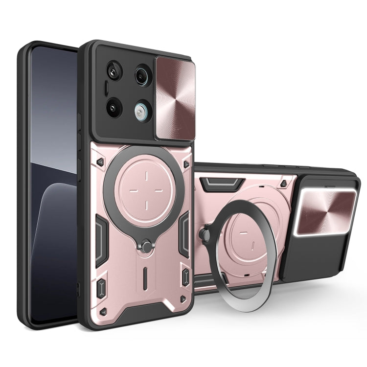 CD Texture Sliding Camshield Magnetic Holder Phone Case, For Xiaomi Redmi Note 13 Pro 5G, For Xiaomi 13T / Redmi K60 Ultra, For Xiaomi Redmi Note 12 Turbo, For Xiaomi Poco F5 Pro/Redmi K60