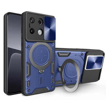 CD Texture Sliding Camshield Magnetic Holder Phone Case, For Xiaomi Redmi Note 13 Pro 5G, For Xiaomi 13T / Redmi K60 Ultra, For Xiaomi Redmi Note 12 Turbo, For Xiaomi Poco F5 Pro/Redmi K60