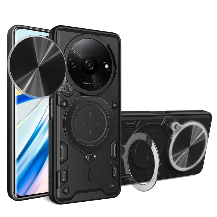 CD Texture Sliding Camshield Magnetic Holder Phone Case, For Xiaomi Redmi A3, For Xiaomi Redmi 13C 5G Global, For Xiaomi Redmi Note 13 5G, For Xiaomi Redmi 13C 4G