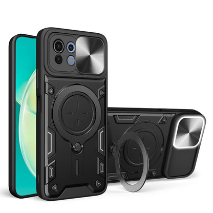 CD Texture Sliding Camshield Magnetic Holder Phone Case, For Xiaomi 11T, For Xiaomi Mi 11 Lite 4G / 5G, For Xiaomi Redmi Note 10 Pro 4G, For Xiaomi Redmi Note 9 4G