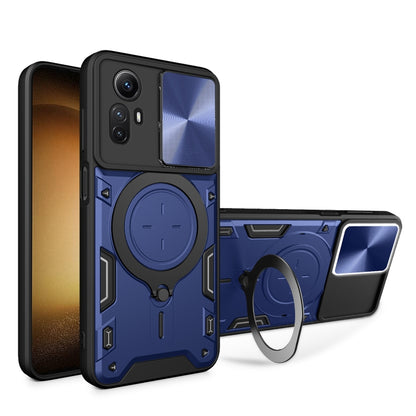 CD Texture Sliding Camshield Magnetic Holder Phone Case, For Xiaomi Redmi Note 12S 4G, For Xiaomi Redmi Note 12 4G, For Xiaomi Redmi Note 12 Pro 5G, For Xiaomi Redmi 12C