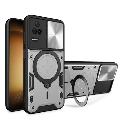 CD Texture Sliding Camshield Magnetic Holder Phone Case, For Xiaomi Poco M5 5G, For Xiaomi Redmi A1 4G, For Xiaomi Redmi Note 11 Global, For Xiaomi Redmi K40S / Poco F4