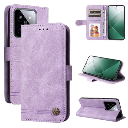 Skin Feel Life Tree Metal Button Leather Phone Case, For Xiaomi Redmi K70E, For Xiaomi 14 Ultra, For Xiaomi 14 Pro, For Xiaomi 14