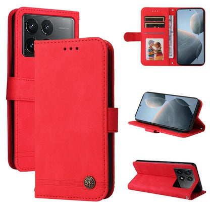 Skin Feel Life Tree Metal Button Leather Phone Case, For Xiaomi 13T / Redmi K60 Ultra, For Xiaomi Redmi K70 / K70 Pro, For Xiaomi Redmi Poco F5, For Xiaomi Redmi K60 / K60 Pro