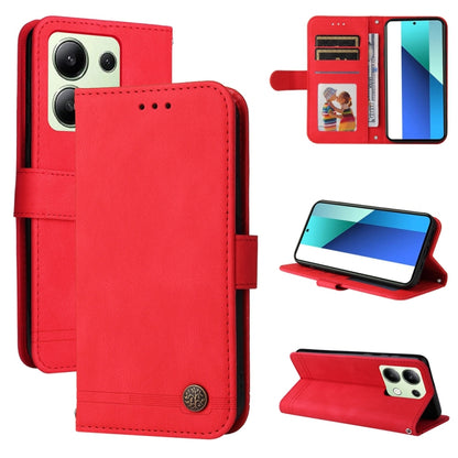 Skin Feel Life Tree Metal Button Leather Phone Case, For Xiaomi Poco F6, For Xiaomi Redmi A3, For Xiaomi Redmi Note13 Pro 4G Global/Poco M6 Pro 4G, For Xiaomi Redmi Note13 4G