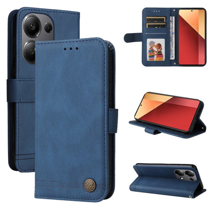 Skin Feel Life Tree Metal Button Leather Phone Case, For Xiaomi Poco F6, For Xiaomi Redmi A3, For Xiaomi Redmi Note13 Pro 4G Global/Poco M6 Pro 4G, For Xiaomi Redmi Note13 4G
