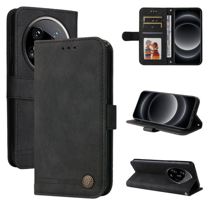 Skin Feel Life Tree Metal Button Leather Phone Case, For Xiaomi Redmi K70E, For Xiaomi 14 Ultra, For Xiaomi 14 Pro, For Xiaomi 14