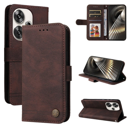 Skin Feel Life Tree Metal Button Leather Phone Case, For Xiaomi Poco F6, For Xiaomi Redmi A3, For Xiaomi Redmi Note13 Pro 4G Global/Poco M6 Pro 4G, For Xiaomi Redmi Note13 4G