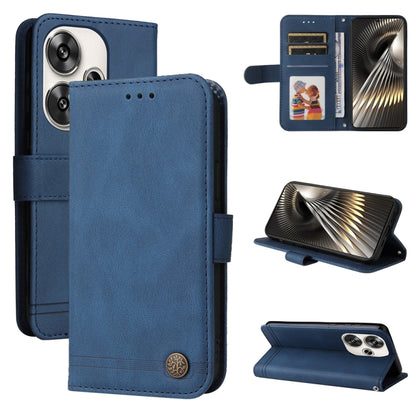 Skin Feel Life Tree Metal Button Leather Phone Case, For Xiaomi Poco F6, For Xiaomi Redmi A3, For Xiaomi Redmi Note13 Pro 4G Global/Poco M6 Pro 4G, For Xiaomi Redmi Note13 4G