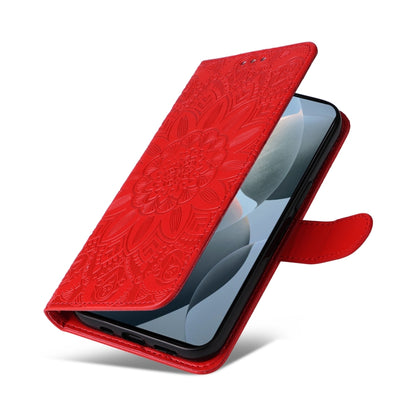 Embossed Sunflower Leather Phone Case, For Xiaomi Redmi K70 / K70 Pro, For Xiaomi Redmi Poco F5, For Xiaomi Redmi K60 / K60 Pro, For Xiaomi Redmi Note 12S 4G