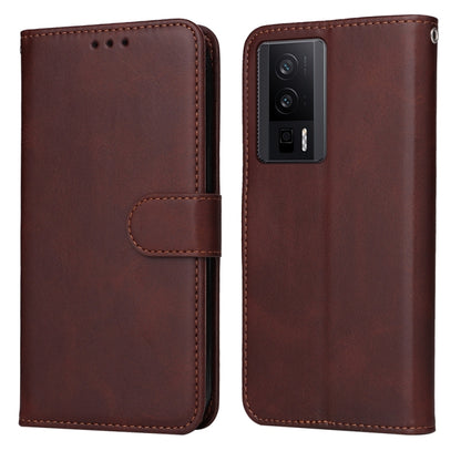 Classic Calf Texture Flip Leather Phone Case, For Xiaomi 13T / Redmi K60 Ultra, For Xiaomi Redmi K70 / K70 Pro, For Xiaomi Redmi Poco F5, For Xiaomi Redmi K60 / K60 Pro