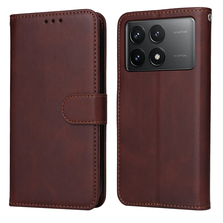 Classic Calf Texture Flip Leather Phone Case, For Xiaomi 13T / Redmi K60 Ultra, For Xiaomi Redmi K70 / K70 Pro, For Xiaomi Redmi Poco F5, For Xiaomi Redmi K60 / K60 Pro