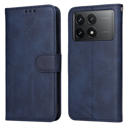Classic Calf Texture Flip Leather Phone Case, For Xiaomi 13T / Redmi K60 Ultra, For Xiaomi Redmi K70 / K70 Pro, For Xiaomi Redmi Poco F5, For Xiaomi Redmi K60 / K60 Pro