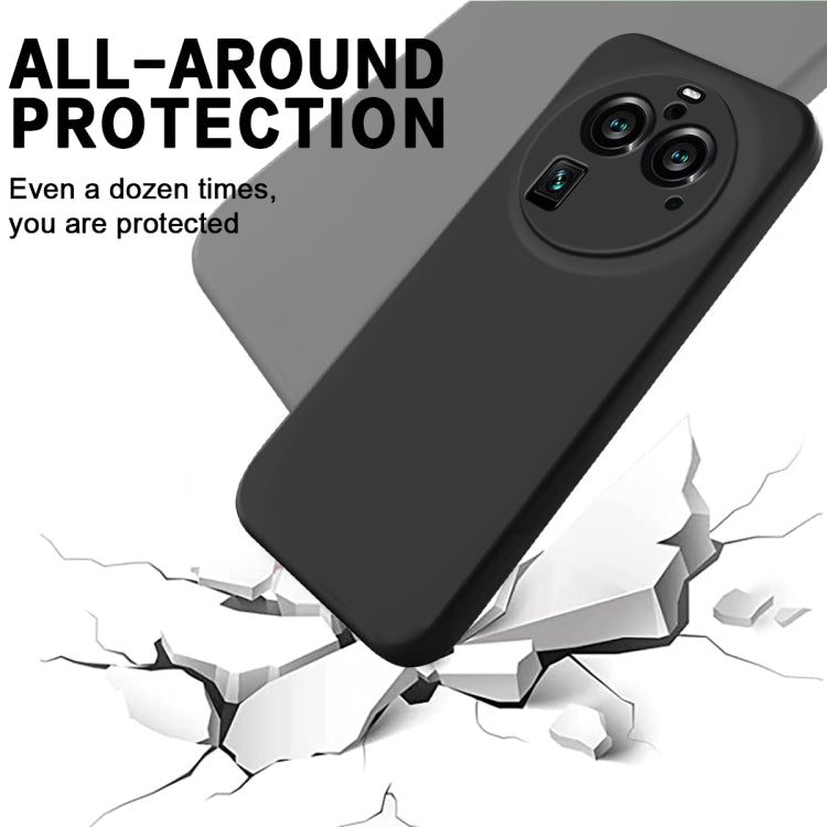 Solid Color Liquid Silicone Dropproof Full Coverage Phone Case, For OPPO Find X6 Pro, For OPPO Reno8 4G