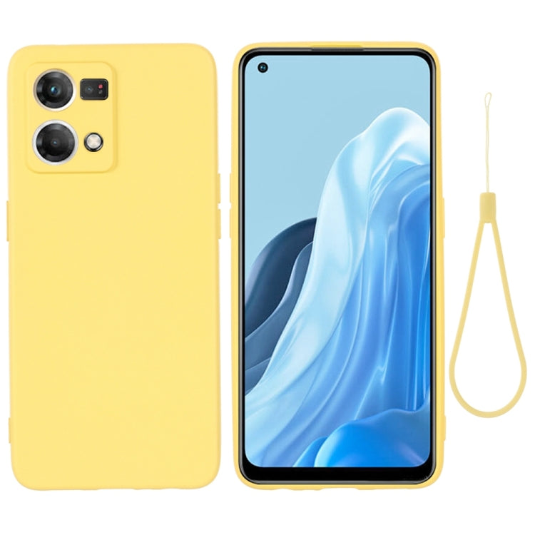 Solid Color Liquid Silicone Dropproof Full Coverage Phone Case, For OPPO Find X6 Pro, For OPPO Reno8 4G