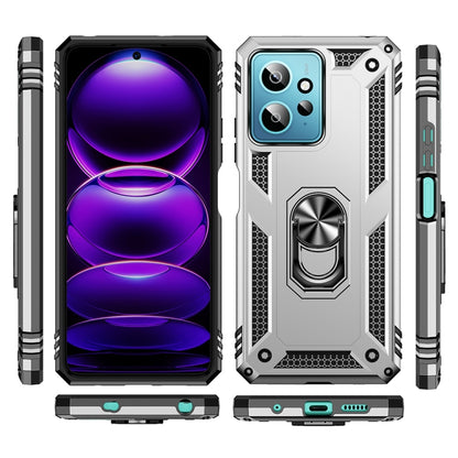 Shockproof TPU + PC Phone Case with Holder, For Xiaomi Redmi Note 12 4G Global