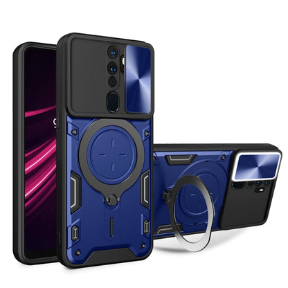 CD Texture Sliding Camshield Magnetic Holder Phone Case, For OPPO Reno 6 4G, For OPPO A15 / A15s / A35 2021, For OPPO A53 4G, For OPPO A9 2020 / A5 2020 / A11x, For OPPO A79 5G Global
