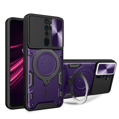 CD Texture Sliding Camshield Magnetic Holder Phone Case, For OPPO Reno 6 4G, For OPPO A15 / A15s / A35 2021, For OPPO A53 4G, For OPPO A9 2020 / A5 2020 / A11x, For OPPO A79 5G Global