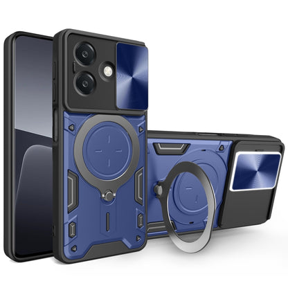 CD Texture Sliding Camshield Magnetic Holder Phone Case, For OPPO A3x 5G India / A3x 4G, For OPPO Reno12 F 5G Global, For OPPO A3 Pro 5G India, For OPPO Reno12 Pro 5G Global