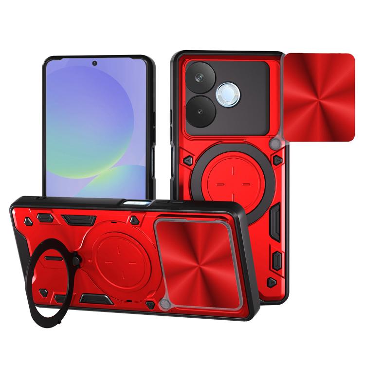 CD Texture Sliding Camshield Magnetic Holder Phone Case, For OPPO F29 Pro 5G Global, For OPPO F29 5G Global, For OPPO A5 Pro 5G Global, For OPPO Find X8