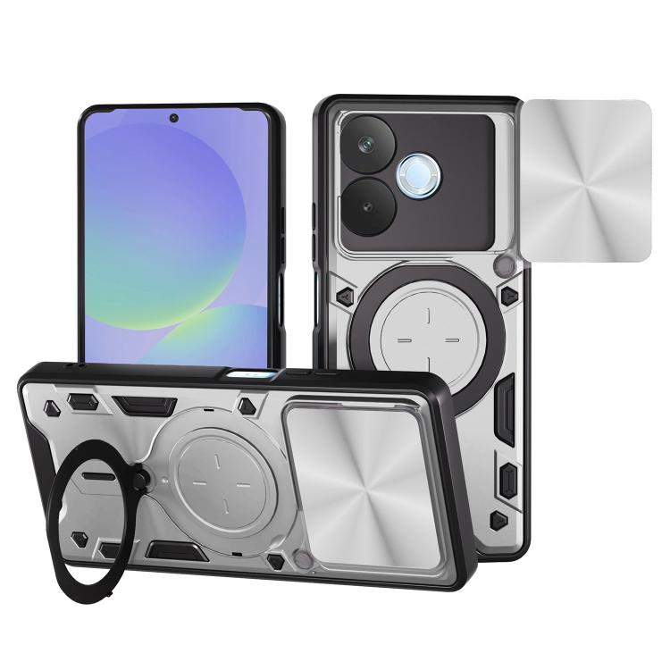 CD Texture Sliding Camshield Magnetic Holder Phone Case, For OPPO F29 Pro 5G Global, For OPPO F29 5G Global, For OPPO A5 Pro 5G Global, For OPPO Find X8