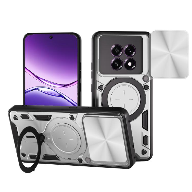 CD Texture Sliding Camshield Magnetic Holder Phone Case, For OPPO F29 Pro 5G Global, For OPPO F29 5G Global, For OPPO A5 Pro 5G Global, For OPPO Find X8