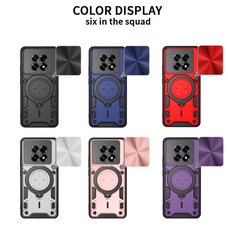 CD Texture Sliding Camshield Magnetic Holder Phone Case, For OPPO F29 Pro 5G Global, For OPPO F29 5G Global, For OPPO A5 Pro 5G Global, For OPPO Find X8