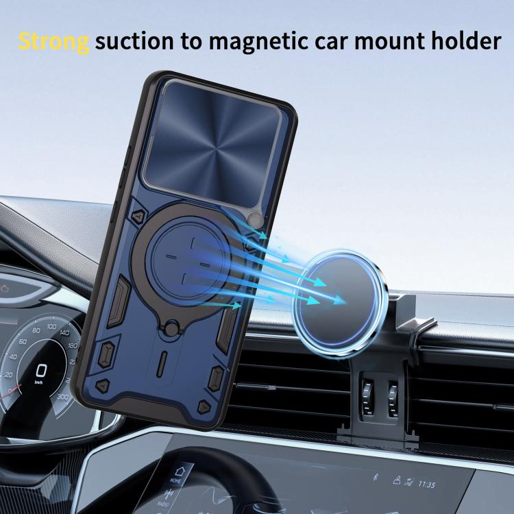 CD Texture Sliding Camshield Magnetic Holder Phone Case, For OPPO F29 Pro 5G Global, For OPPO F29 5G Global, For OPPO A5 Pro 5G Global, For OPPO Find X8
