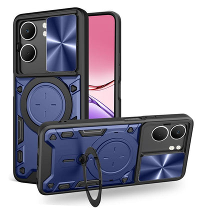 CD Texture Sliding Camshield Magnetic Holder Phone Case, For OPPO Reno14 F 5G Global, For OPPO A5 5G Global / A5x 5G, For OPPO Reno14 5G Global, For OPPO A59 5G Global