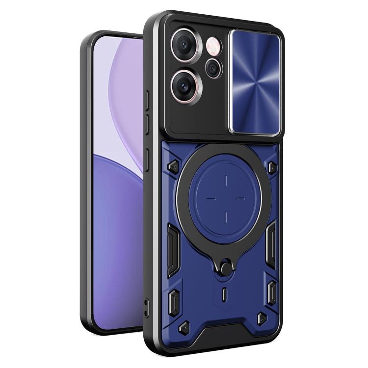 CD Texture Sliding Camshield Magnetic Holder Phone Case, For OPPO Reno14 F 5G Global, For OPPO A5 5G Global / A5x 5G, For OPPO Reno14 5G Global, For OPPO A59 5G Global