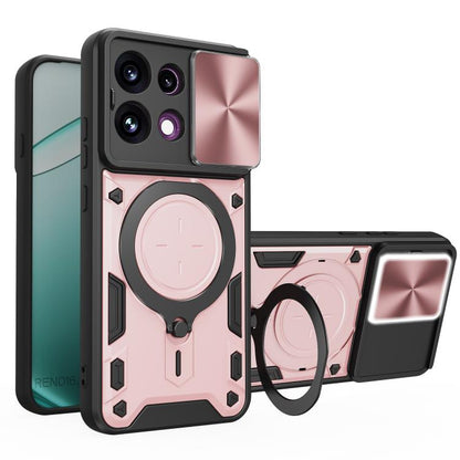 CD Texture Sliding Camshield Magnetic Holder Phone Case, For OPPO Reno16 F 5G, For OPPO Find X9 Ultra, For OPPO Find X9, For OPPO Find X9 Pro