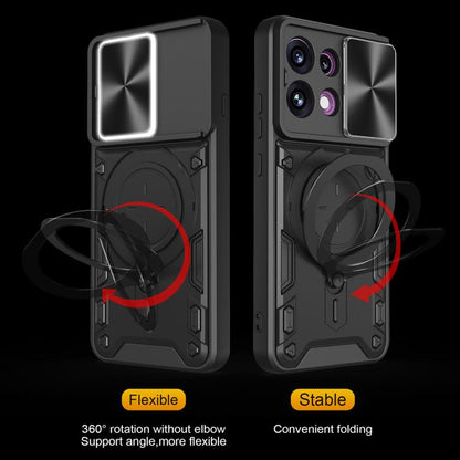 CD Texture Sliding Camshield Magnetic Holder Phone Case, For OPPO Reno16 F 5G, For OPPO Find X9 Ultra, For OPPO Find X9, For OPPO Find X9 Pro