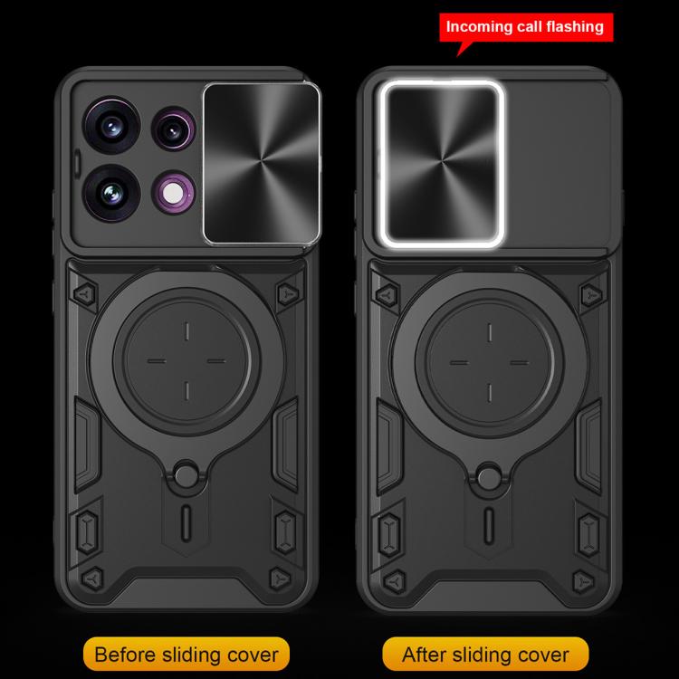 CD Texture Sliding Camshield Magnetic Holder Phone Case, For OPPO Reno16 F 5G, For OPPO Find X9 Ultra, For OPPO Find X9, For OPPO Find X9 Pro