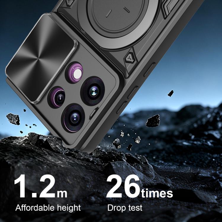 CD Texture Sliding Camshield Magnetic Holder Phone Case, For OPPO Reno16 F 5G, For OPPO Find X9 Ultra, For OPPO Find X9, For OPPO Find X9 Pro