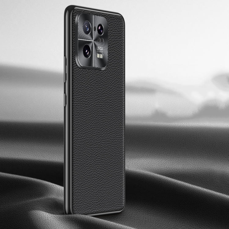 Litchi Texture Genuine Leather Phone Case, For Xiaomi 13 Ultra, For Xiaomi Redmi K60 Ultra, For Xiaomi Redmi K60 Pro, For Xiaomi Redmi K60, For Xiaomi 13 Pro, For Xiaomi 13