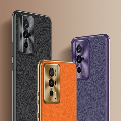Litchi Texture Genuine Leather Phone Case, For Xiaomi 13 Ultra, For Xiaomi Redmi K60 Ultra, For Xiaomi Redmi K60 Pro, For Xiaomi Redmi K60, For Xiaomi 13 Pro, For Xiaomi 13