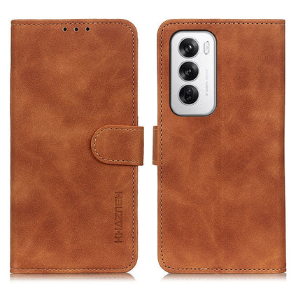 KHAZNEH Retro Texture Flip Leather Phone Case, For OPPO A7 Pro Max 5G, For OPPO Find X9 Ultra 5G, For OPPO A5 Pro 5G Global, For OPPO Reno12 Pro 5G Global, For OPPO Reno12 5G Global, For OPPO Find X7
