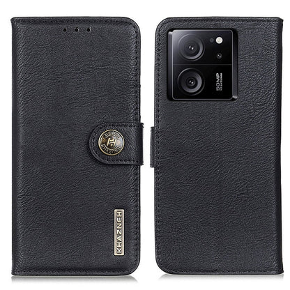 KHAZNEH Cowhide Texture Flip Leather Phone Case, For Xiaomi Redmi Note 13 5G Global, For Xiaomi Redmi Note 13 Pro+, For Xiaomi 13T 5G / Redmi K60 Ultra 5G, For Xiaomi Redmi 12 4G, For Xiaomi Redmi Note 12S 4G