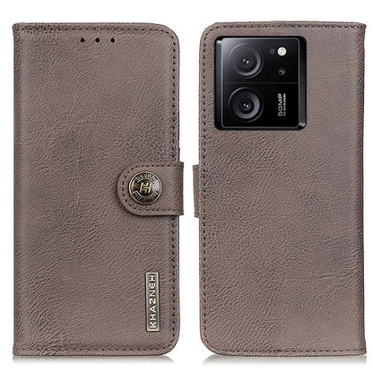 KHAZNEH Cowhide Texture Flip Leather Phone Case, For Xiaomi Redmi Note 13 5G Global, For Xiaomi Redmi Note 13 Pro+, For Xiaomi 13T 5G / Redmi K60 Ultra 5G, For Xiaomi Redmi 12 4G, For Xiaomi Redmi Note 12S 4G